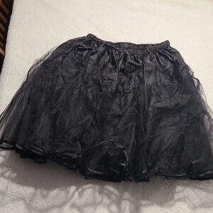 Black Tulle Petticoat Underskirt Skirt Layer 2XL EUC